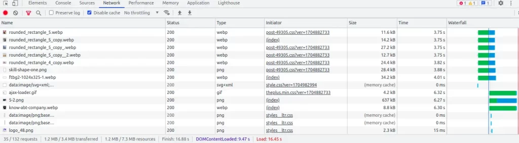 Devtools Network Image
