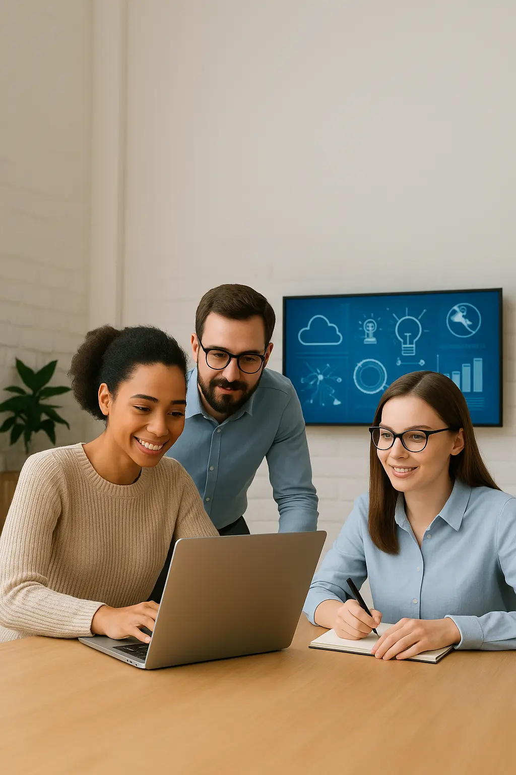 Collaborative Professionals in Modern Office Collaborative Professionals in Modern Office